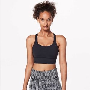 LULULEMON black energy bra long line